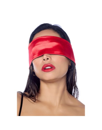 Accessoire coquin en satin réversible noir  rouge 