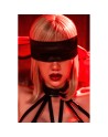 Accessoire coquin en satin réversible noir  rouge 