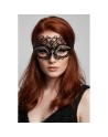 Masque vénitien Giulia rigide noir avec strass