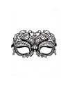 Masque vénitien Giulia rigide noir avec strass