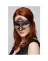 Masque vénitien Ornella rigide noir avec strass