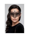 Masque vénitien Chiara rigide noir avec strass