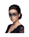 Masque vénitien Elena rigide noir  avec strass