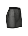 Jupe noire en résille transparente Maya
