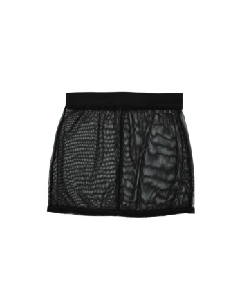 Jupe noire en résille transparente Maya
