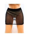Jupe noire en résille transparente Maya