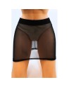 Jupe noire en résille transparente Maya