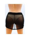Jupe noire en résille transparente Maya