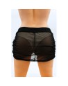 Jupe noire en résille transparente Maya