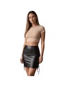 Jupe longue simili cuir noir Paloma