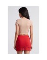 Jupe courte rouge Marina