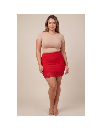Jupe courte rouge Marina