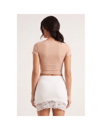 Jupe courte blanche Marina