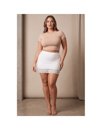 Jupe courte blanche Marina
