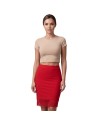 Jupe longue rouge Maria