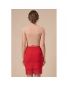 Jupe longue rouge Maria