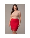 Jupe longue rouge Maria