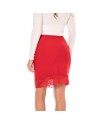 Jupe longue rouge Maria