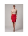 Jupe longue rouge Maria