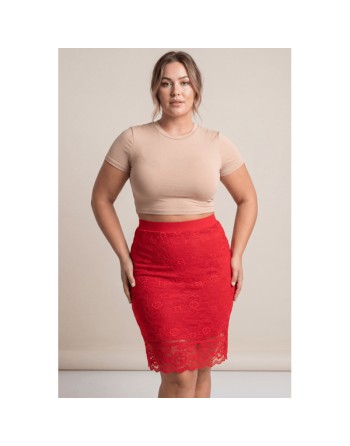 Jupe longue rouge Catalina