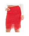 Jupe longue rouge Catalina