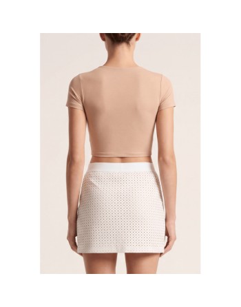 Jupe courte blanche Cassandra