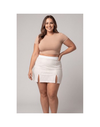 Jupe courte blanche Cassandra
