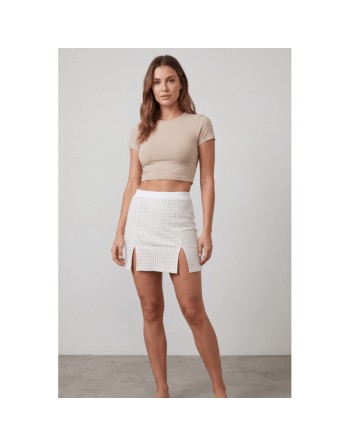 Jupe courte blanche Cassandra
