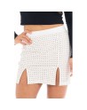 Jupe courte blanche Cassandra