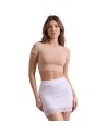 Jupe courte blanche Camélia