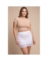 Jupe courte blanche Camélia
