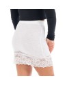 Jupe courte blanche Camélia
