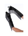 Une paire de gants noirs avec franges - Mapalé