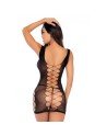 Robe en résille noire ajourée - Mapalé