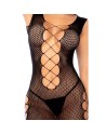 Robe en résille noire ajourée - Mapalé