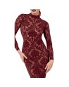F384 Kink Royal Robe mi-longue