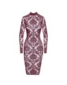 F384 Kink Royal Robe mi-longue