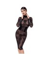F375 Noirelle Robe corset mi-longue en dentelle