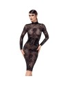 F375 Noirelle Robe corset mi-longue en dentelle