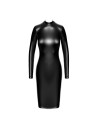 F371 Luxuria robe mi-longue cristal transparente