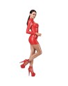 F367 Bombshell Robe Moulante ouverte Red