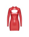 F367 Bombshell Robe Moulante ouverte Red