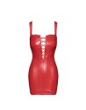 F364 Bombshell mini robe lacée red