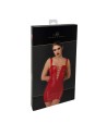 F364 Bombshell mini robe lacée red