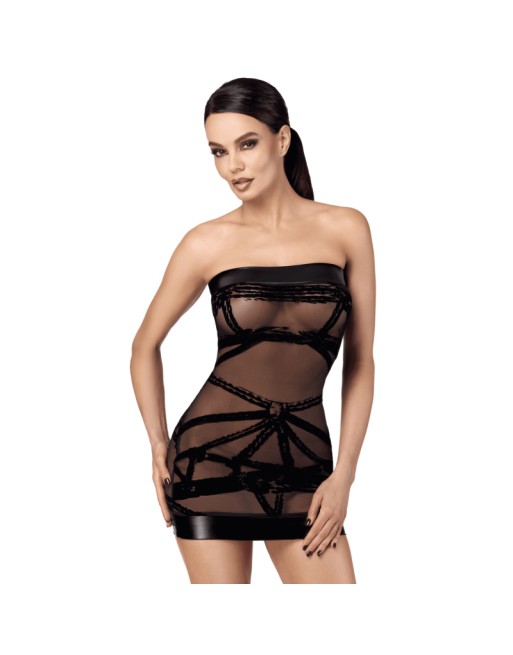 F359 Bondesque Mini robe épaule dénudée