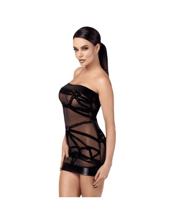 F359 Bondesque Mini robe épaule dénudée