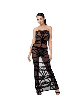F358 Bondesque Opera Robe longue épaule décolletée