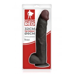 sexy Gode XXL Prodigy Black 32 x 6 cm - Captain Red