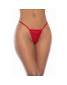 Nuisette rouge et string assorti 