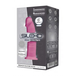 sexy Gode phosphorescent double densité 15,4cm - SilexD